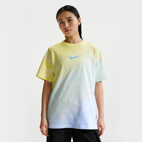 NIKE耐克女短袖渐变扎染纯棉T恤