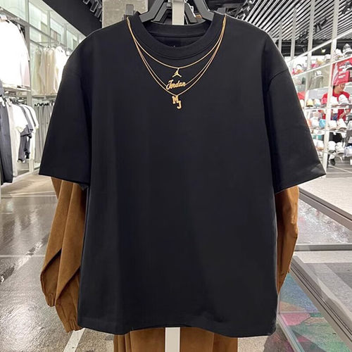 JORDAN耐克女子短袖纯棉运动T恤