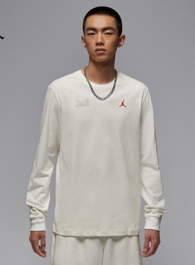 25秋季新款JORDAN耐克乔丹男子纯棉长袖T恤印花针织上衣IM3387