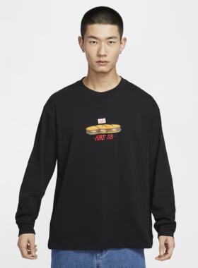 Nike耐克卫衣男子2025新款SB纯棉宽松休闲柔软长袖滑板T恤HJ0807