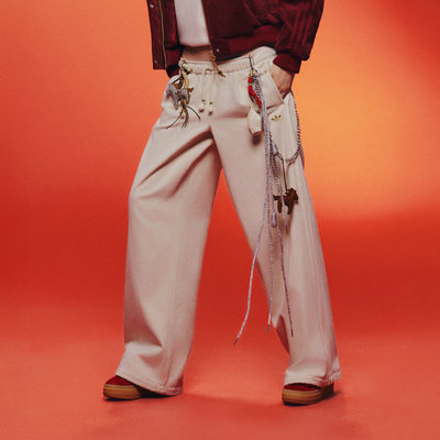 阿迪达斯三叶草直筒运动裤女长裤