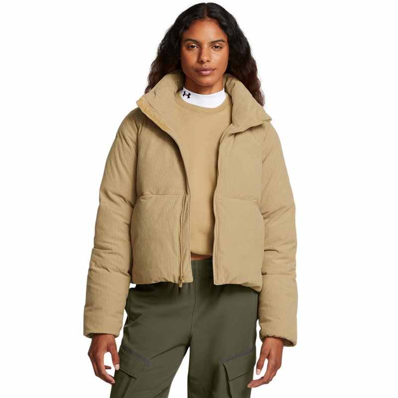 安德玛UA女子短款鸭绒羽绒服外套