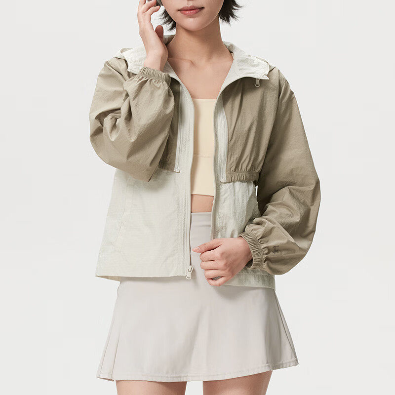 安德玛UA女可拆卸袖运动夹克外套