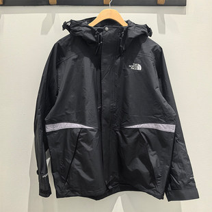 8F19 TheNorthFace北面冲锋衣男户外PERTEX轻量防水外套