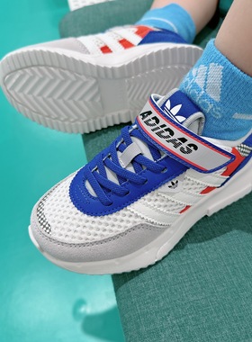 25秋季新款阿迪达斯小童鞋三叶草复古网面运动鞋JS2477/JS2478