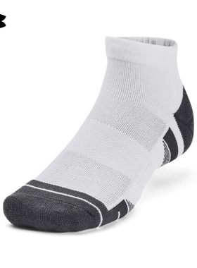 安德玛UA袜子Performance Tech男女情侣训练运动短袜3双装1379504
