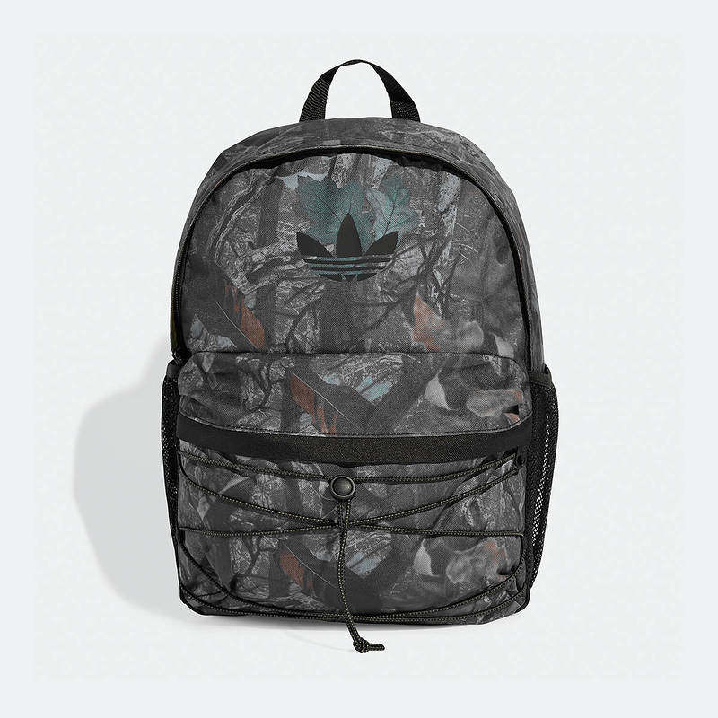 adidas阿迪达斯三叶草男女款迷彩印花便捷旅行运动双肩背包JX3221