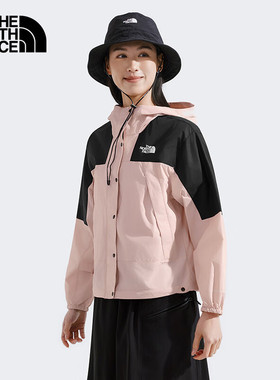 TheNorthFace北面女士户外机能防风防泼水短款连帽防晒衣外套8DGS