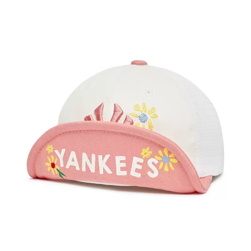 MLB男女儿童皱眉熊可爱翻檐帽