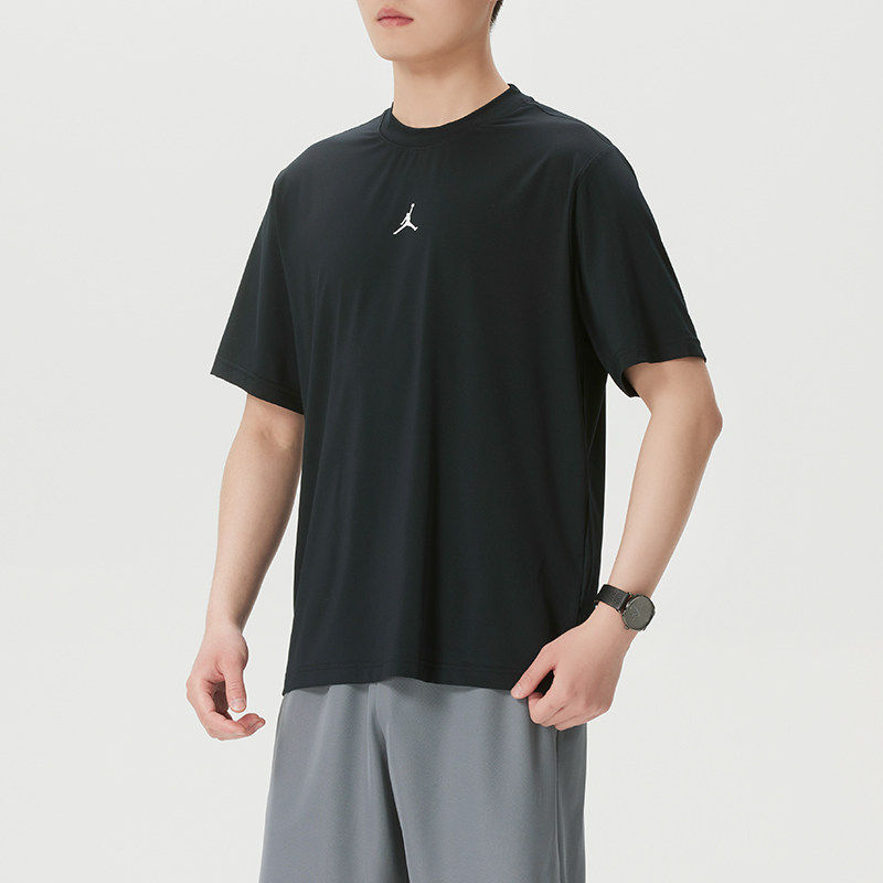NIKE耐克男装黑色短袖T恤26夏季新款运动跑步透气圆领半袖IF0883