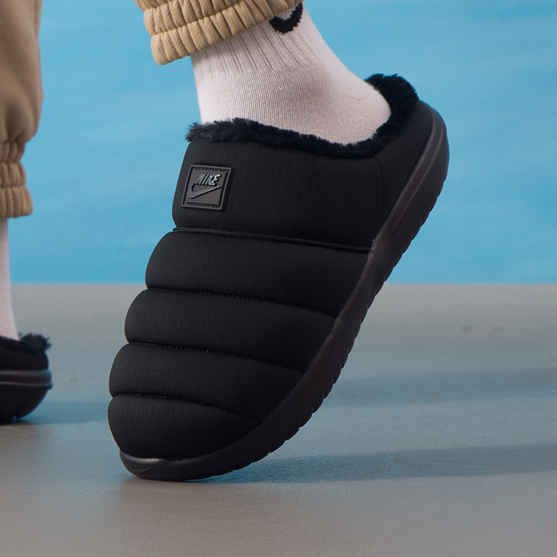 NIKE耐克25秋冬男子BURROW SE运动休闲保暖防滑包头棉拖鞋HV8561