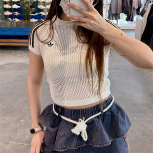 Adidas阿迪达斯女子originals Cali Tee针织短袖T恤KE0200/KC6480