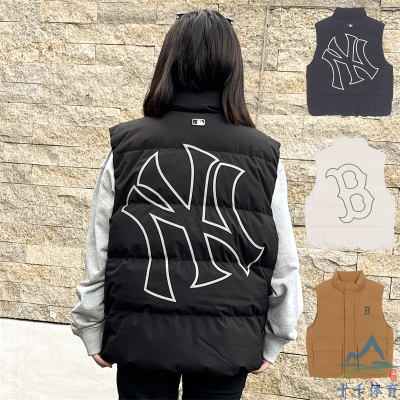 MLB运动NY大标情侣羽绒马甲背心