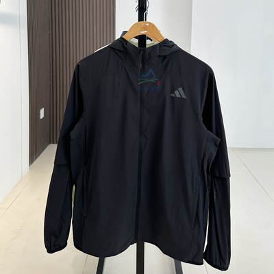 阿迪达斯男子运动梭织拉链外套