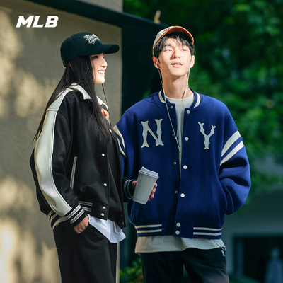 MLB男女NY复古抓绒外套棒球服