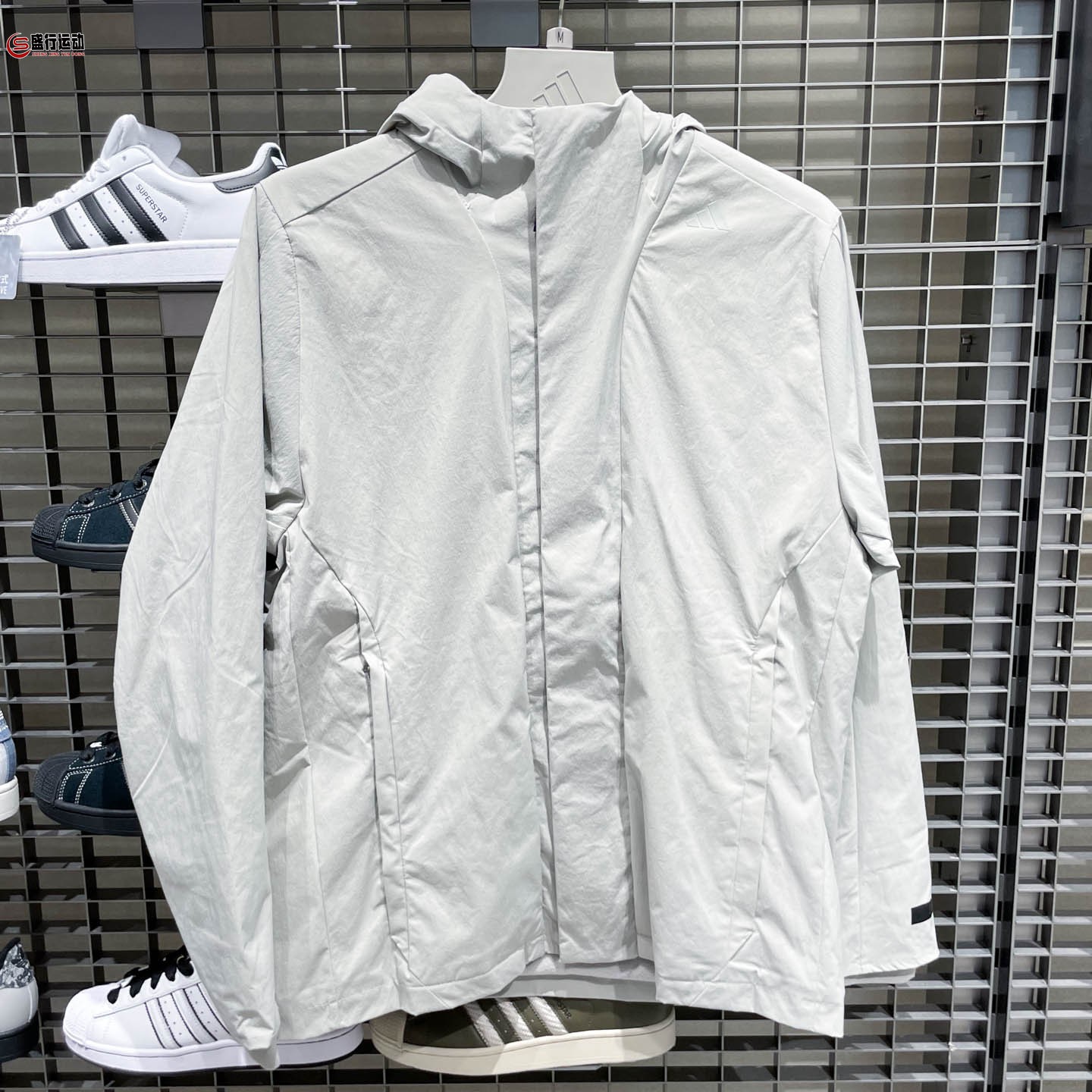 阿迪达斯男运动休闲连帽夹克外套