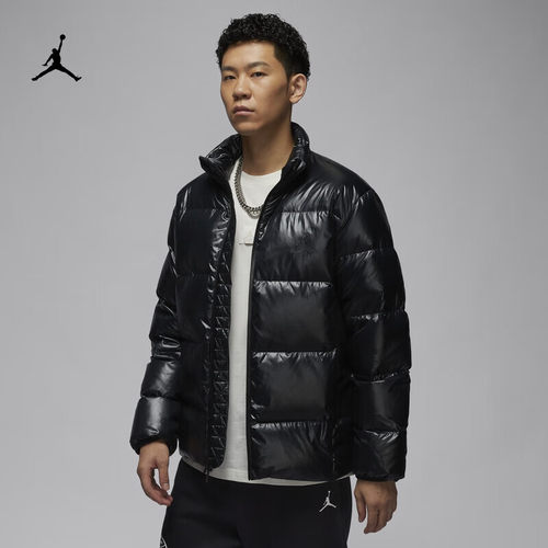 冬款耐克男款运动羽绒服拒水保暖