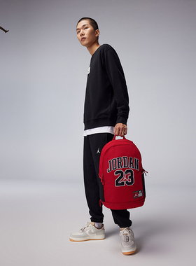 耐克乔丹AJ双肩背包男女旅行背包时尚学生书包电脑包JD2323008GS