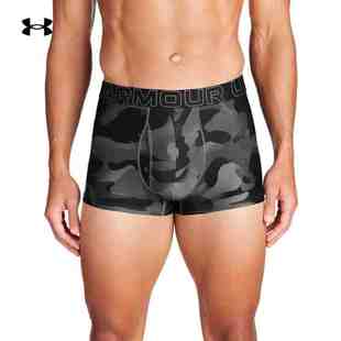 3条装 Boxerjock男子3英寸印花运动内裤 1387419 安德玛UA 25新款
