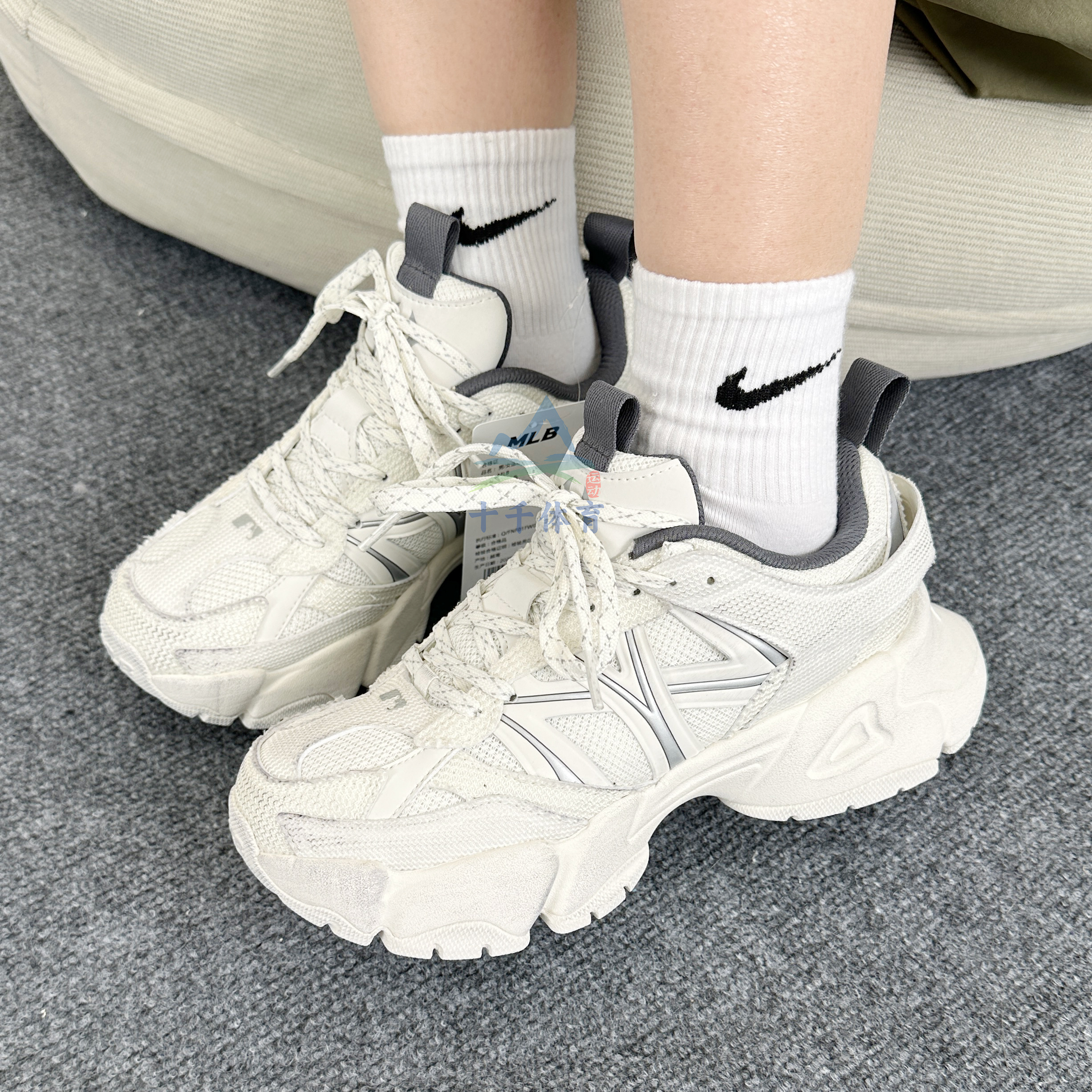 MLB老爹鞋NY做旧脏脏鞋运动鞋