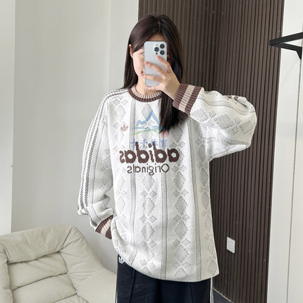 adidas阿迪达斯三叶草男子RS U SWEATER毛衣套头衫KS5957/KS5956