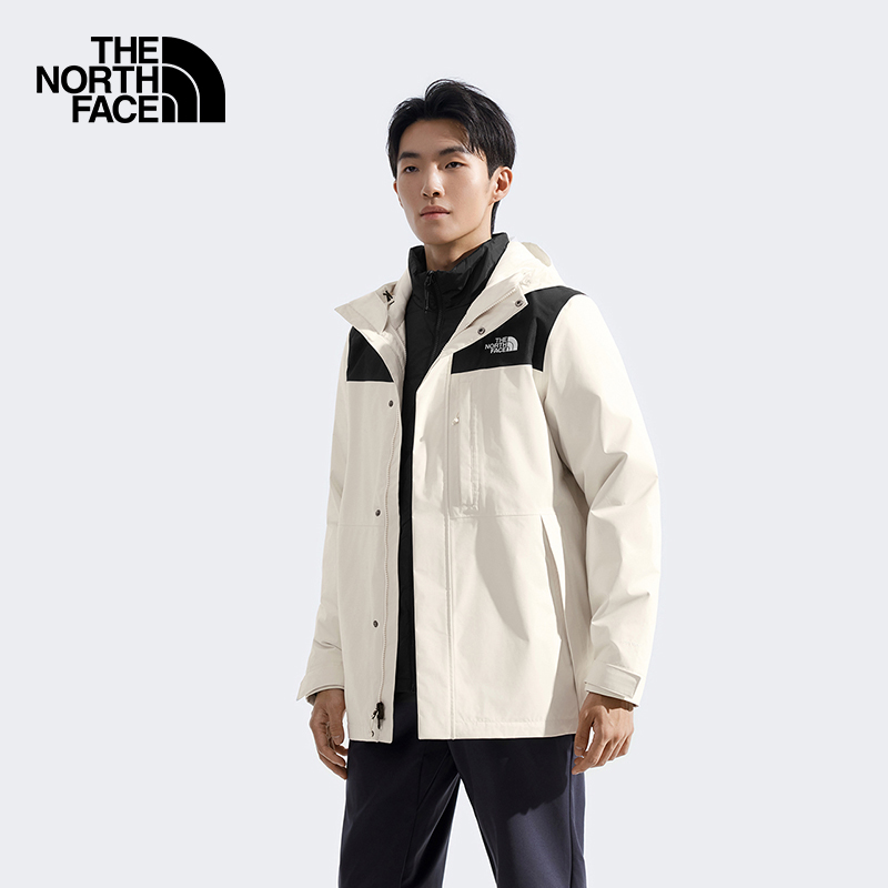 北面鹅绒内胆防水三合一冲锋衣