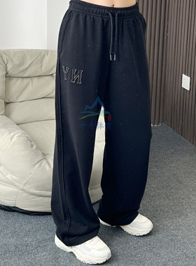 25秋季新款MLB长裤男女NY刺绣直筒针织卫裤休闲运动裤3APTB0854