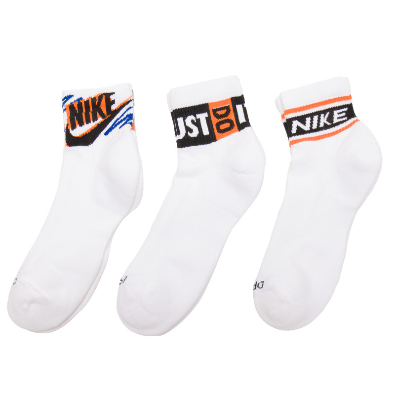 Nike/耐克男袜女袜2025秋季新款运动休闲三双装袜子HJ9378-901