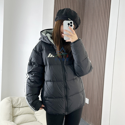 阿迪达斯两面穿羽绒服男加厚外套