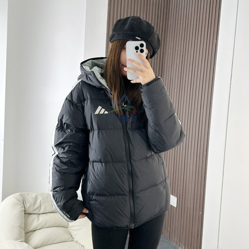 阿迪达斯两面穿羽绒服男加厚外套