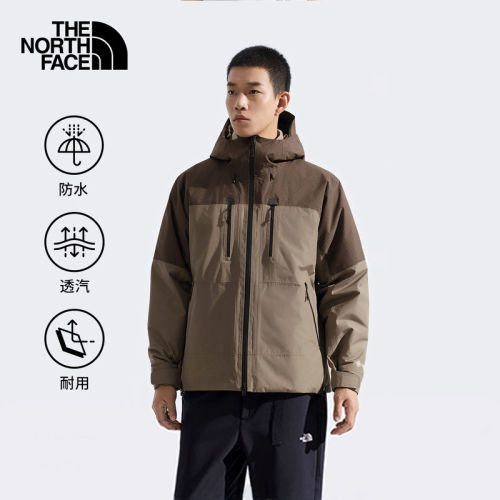 北面男秋冬GTX防水保暖夹棉外套