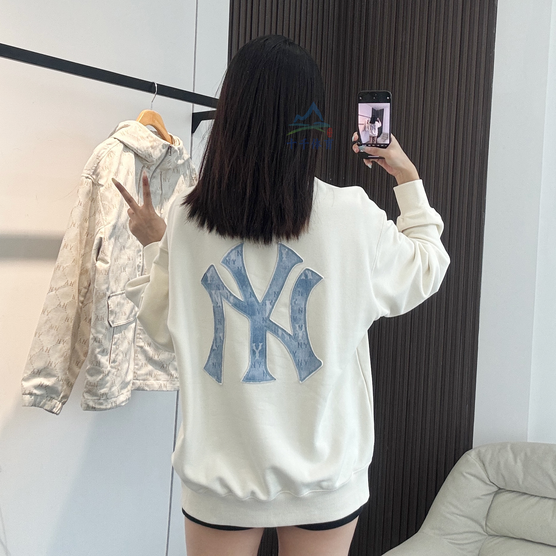MLB卫衣男女NY运动印花套头衫