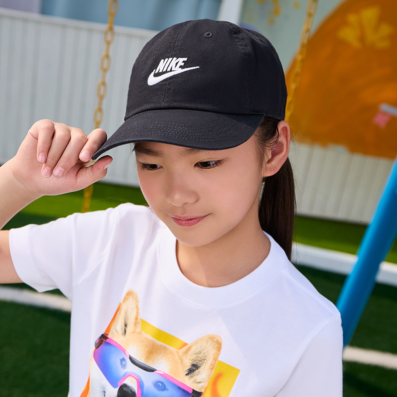 25新款Nike耐克男女大童软顶水洗运动帽纯棉复古经典棒球帽FB5063