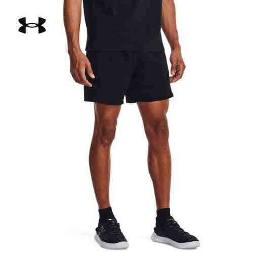 安德玛UA男跑步健身运动针织短裤