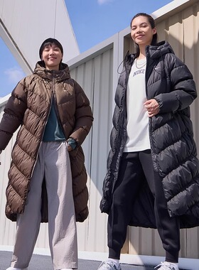 秋冬款Nike耐克女子长款羽绒服防风拒水新款保暖舒适外套HF7894