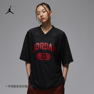 JORDAN耐克女子透气球衣短袖T恤