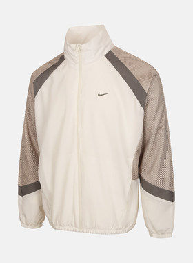 NIKE耐克新款男拼接撞色宽松立领梭织休闲健身运动夹克外套HV3364