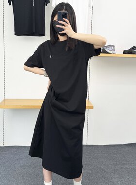 MLB女款连衣裙NY小标刺绣长裙