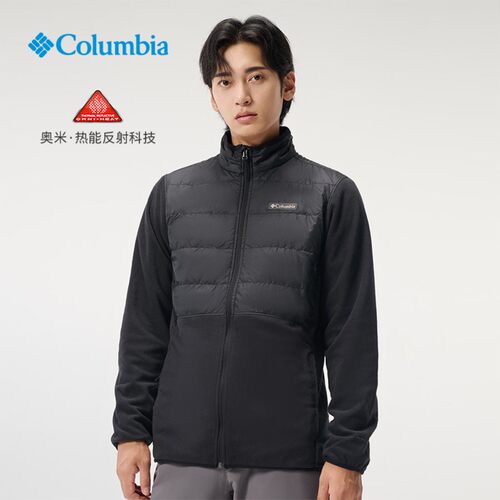 Columbia哥伦比亚抓绒衣男士秋冬户外银点热能防寒保暖外套AE4318