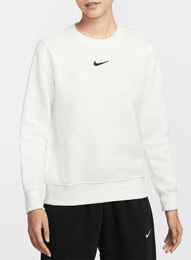 Nike耐克25春季新款PHOENIX女子加绒运动衫圆领针织卫衣DQ5752