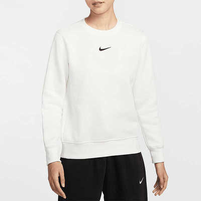 Nike耐克女加绒运动圆领针织卫衣