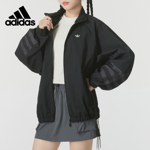 阿迪达斯三叶草女夹克外套宽松