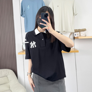 POLO衫 MLB男女款 运动休闲宽松短袖 T恤25夏季 3APQV0353 情侣款