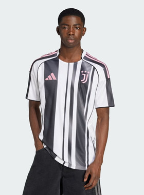阿迪达斯adidas男足球系列JUVE H JSY尤文图斯主场球迷短袖JJ4320