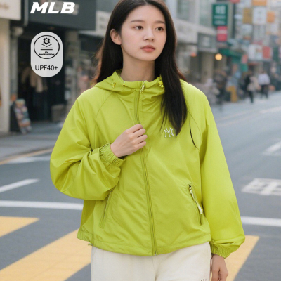 MLB女款防晒外套NY印花运动夹克