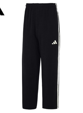 adidas阿迪达斯男26春KNIT运动休闲三条纹宽松长裤KU5386/KU5387