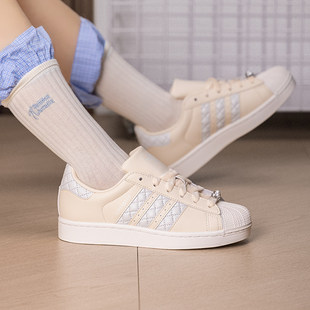 Adidas阿迪达斯板鞋三叶草低帮女26新款轻便运动鞋KJ7300/KJ7301