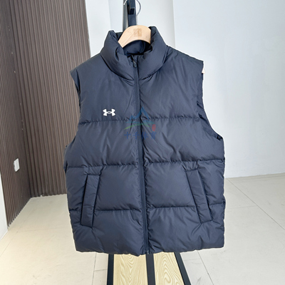 安德玛休闲保暖运动羽绒马甲外套