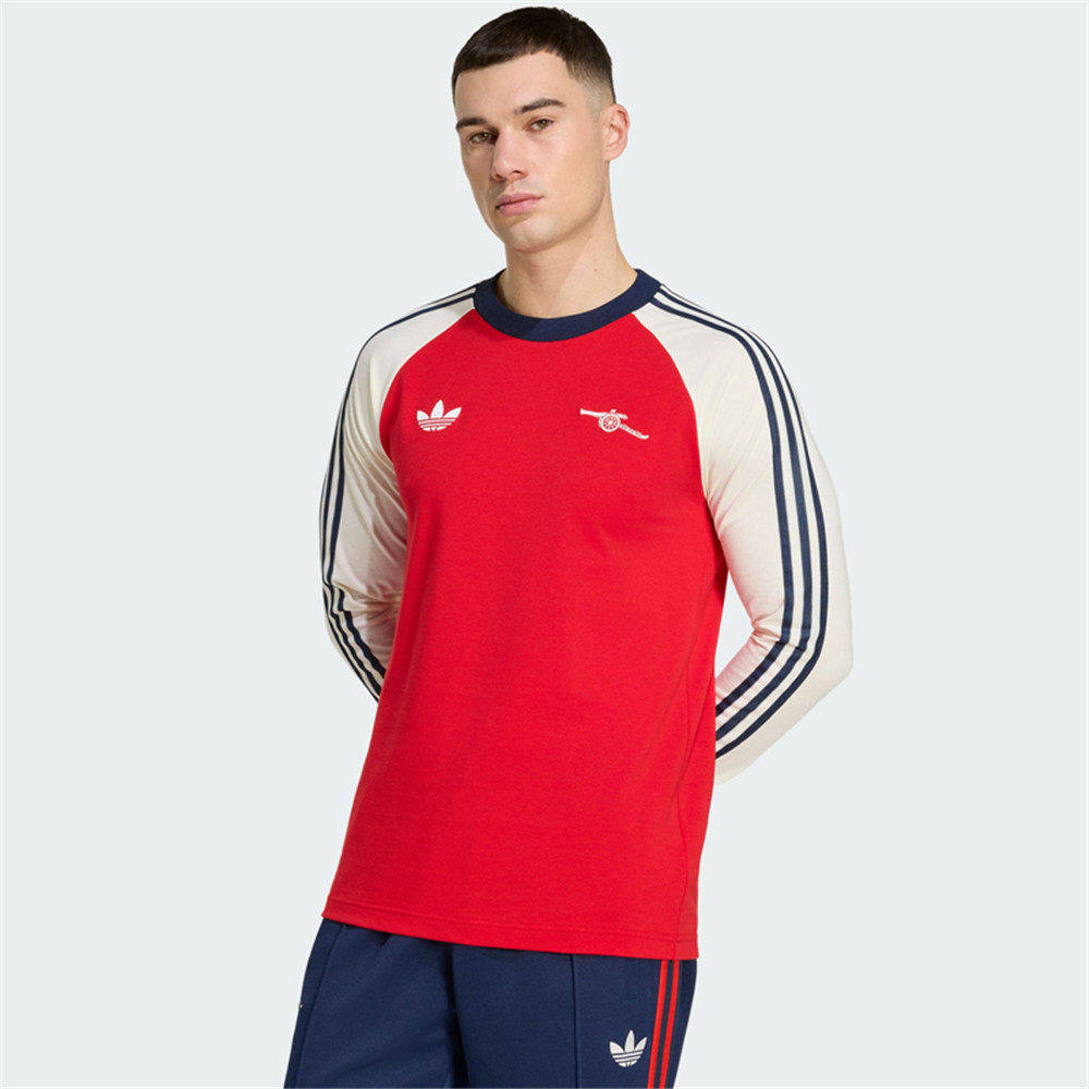 adidas阿迪达斯男26春夏新款修身圆领上衣运动休闲长袖T恤KB1824