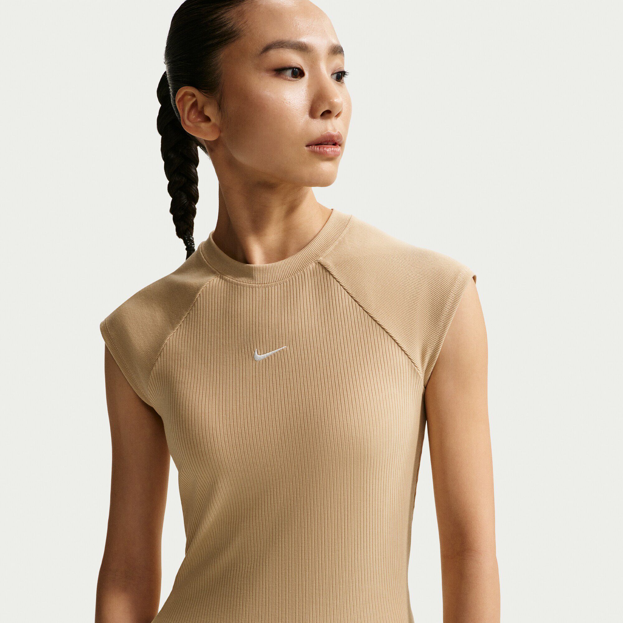 NIKE耐克女子针织紧身短袖上衣